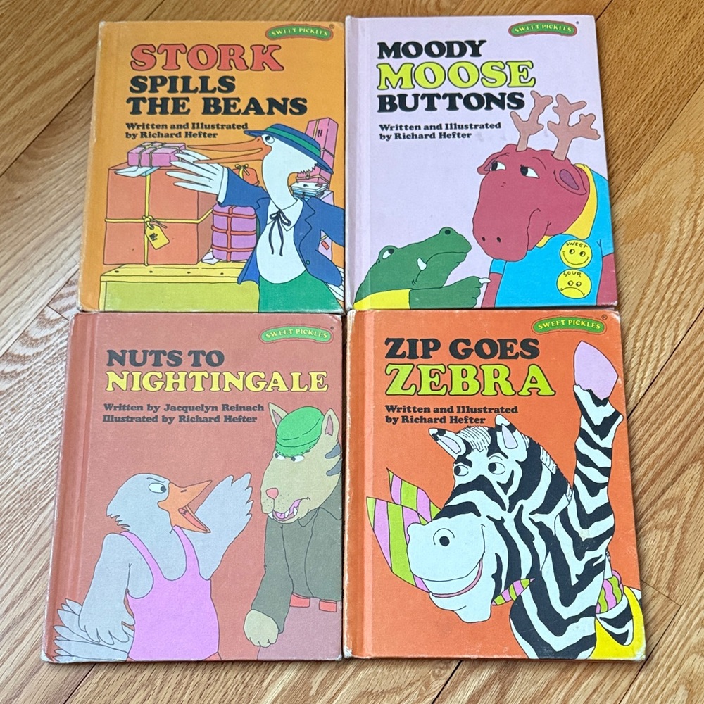 Vintage 70’s Set of 4 Sweet Pickles Books